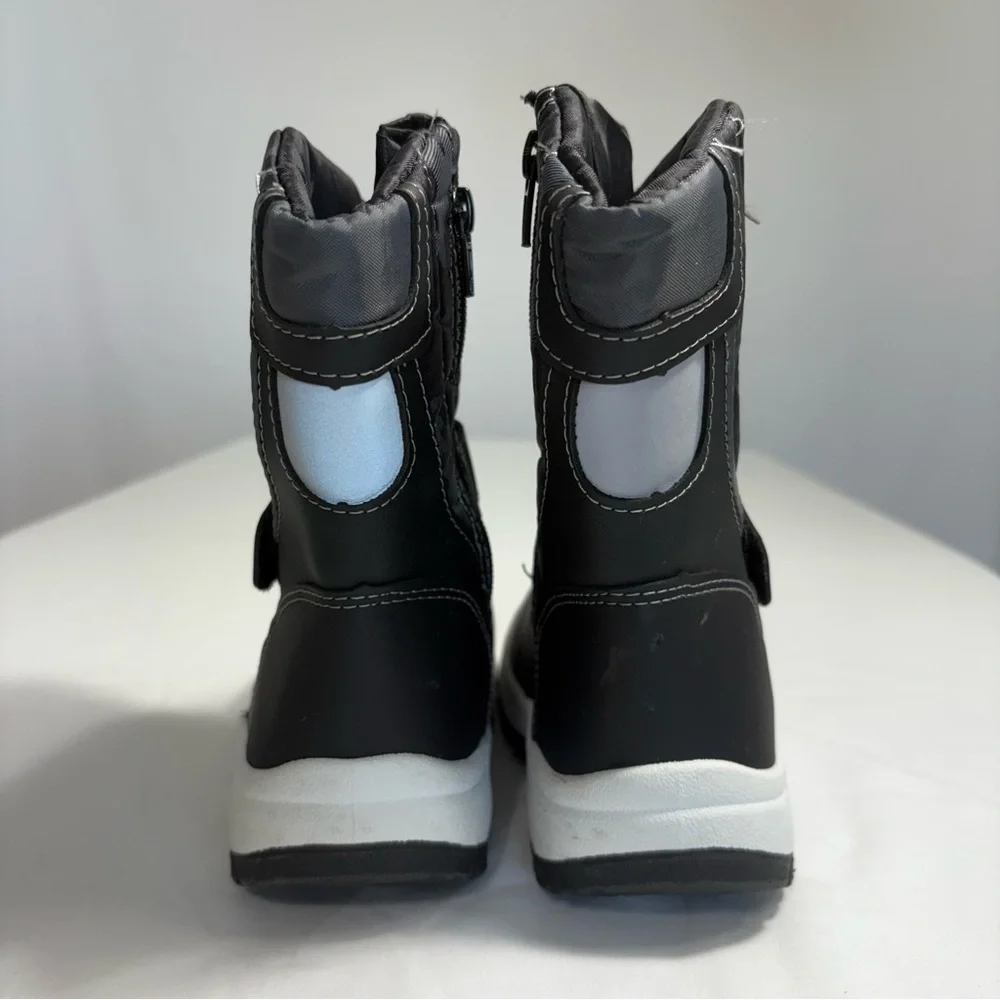 K KomForMe Toddler Snow Rain Boots Waterproof Black Camo Size 6‎